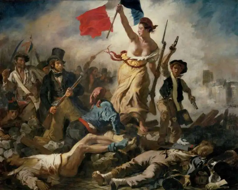 la liberta che guida il popolo di eugene delacroix 