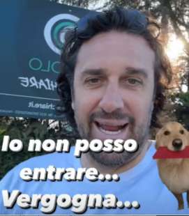 LUCA TONI - VIDEO SUL SUO CANE NON AMMESSO IN UN CIRCOLO