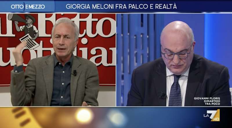 marco travaglio vs mario sechi a otto e mezzo