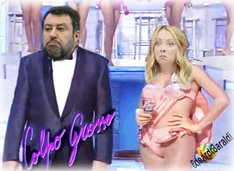 MATTEO SALVINI - GIORGIA MELONI - MEME BY  EDOARDO BARALDI 