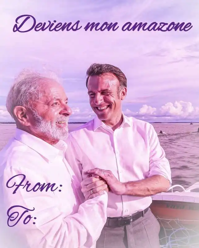 meme su lula e macron  