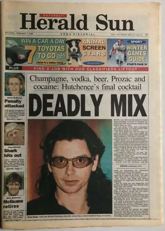 michael hutchence herald sun