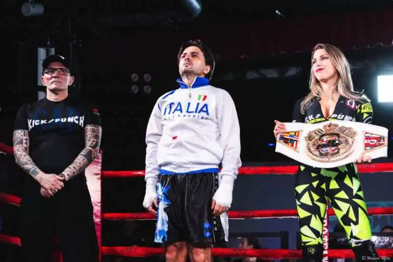 Michele Briamonte  campione di  kickboxing Wkf 