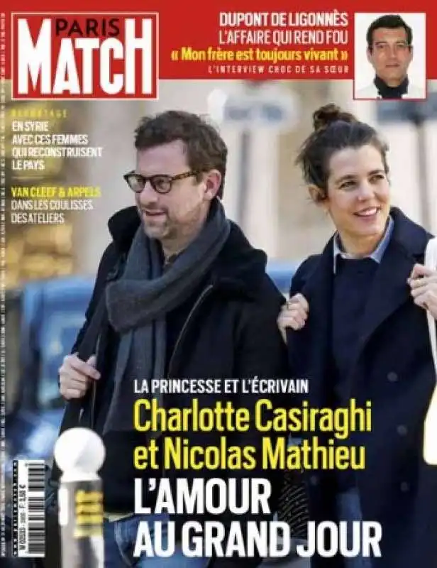 Nicolas Mathieu Charlotte Casiraghi