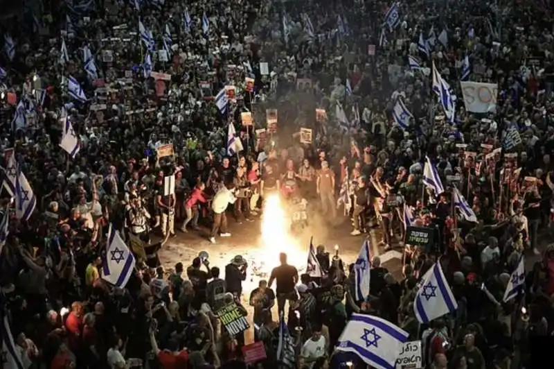 proteste contro il governo di benjamin netanyahu in israele   19