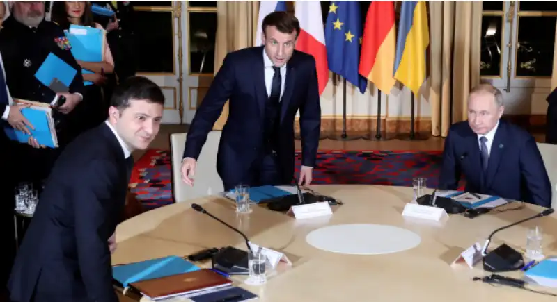 putin zelensky macron