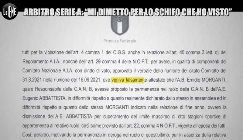 servizio delle iene sugli arbitri   6