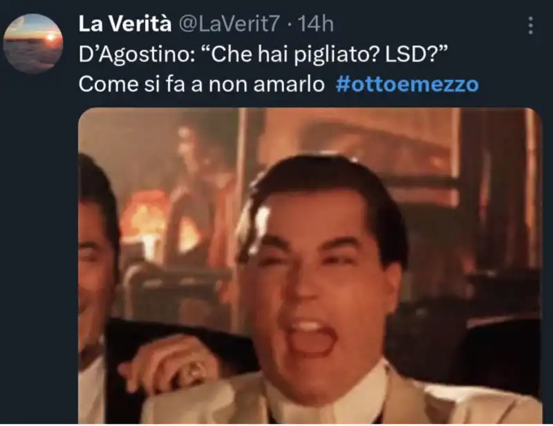 tweet dago vs. mario sechi a otto e mezzo 9