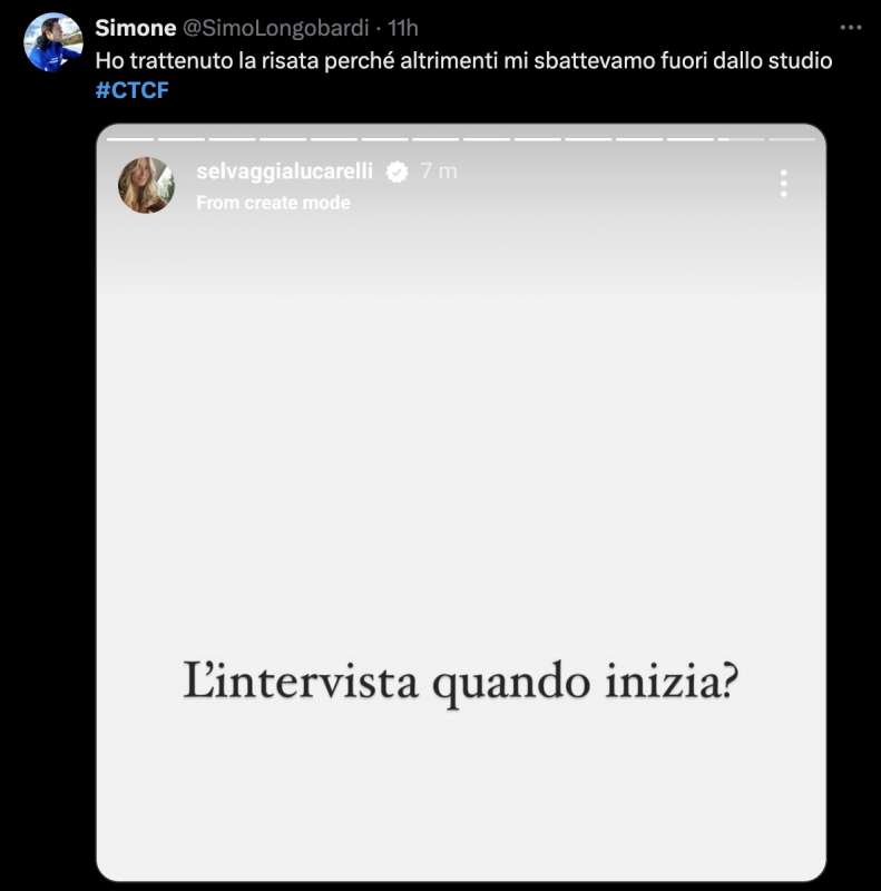 tweet su chiara ferragni