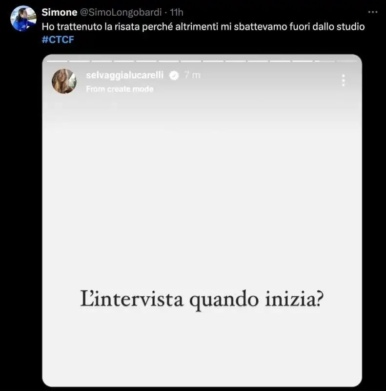 tweet su chiara ferragni 