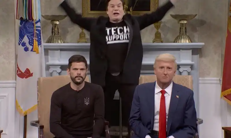 lo scontro trump zelensky visto dal saturday night live  4