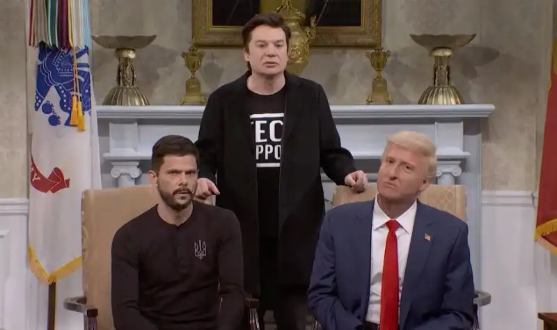 lo scontro trump zelensky visto dal saturday night live  5