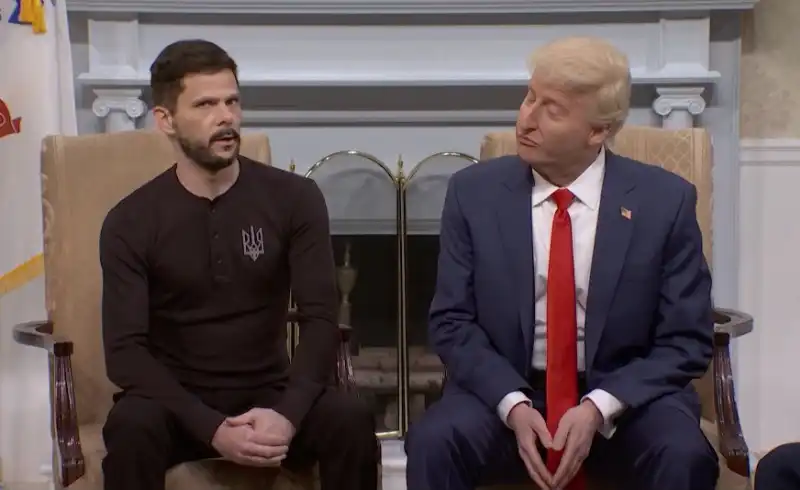 lo scontro trump zelensky visto dal saturday night live  9