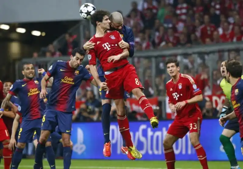 Bayern-Barcellona 4-0. 