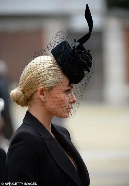 LA CANTANTE LIRICA KATHERINE JENKINS AI FUNERALI DI MARGARET THATCHER 