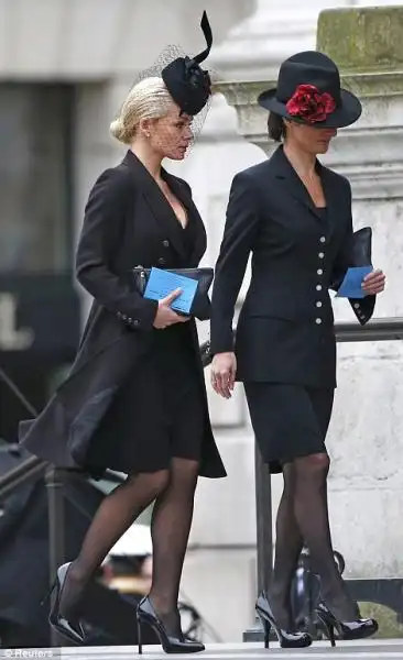 LA CANTANTE LIRICA KATHERINE JENKINS AI FUNERALI DI MARGARET THATCHER 