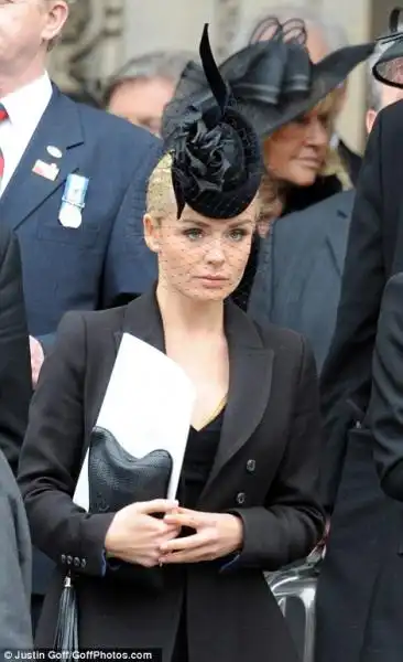 LA CANTANTE LIRICA KATHERINE JENKINS AI FUNERALI DI MARGARET THATCHER 