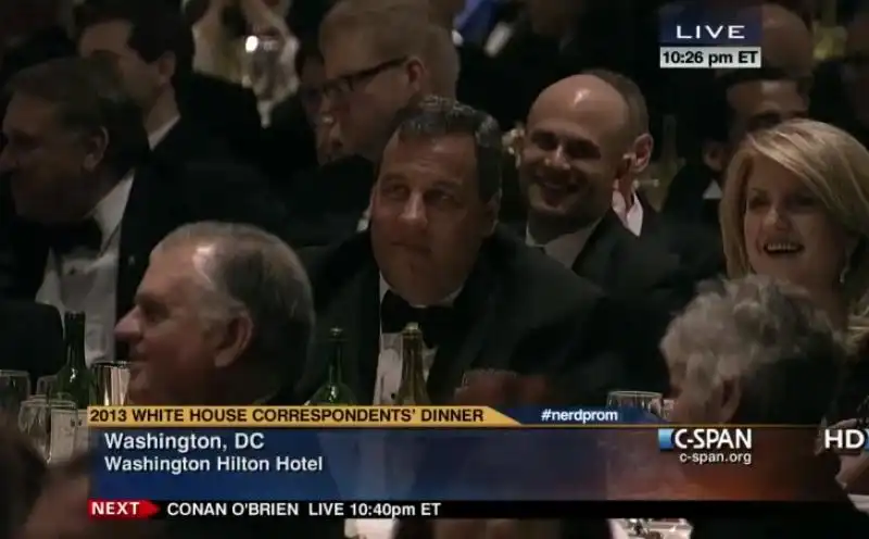 CHRIS CHRISTIE E ARIANNA HUFFINGTON AL WHITE HOUSE CORRESPONDENTS DINNER