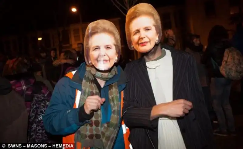 I FESTEGGIAMENTI PER LA MORTE DELLA THATCHER 