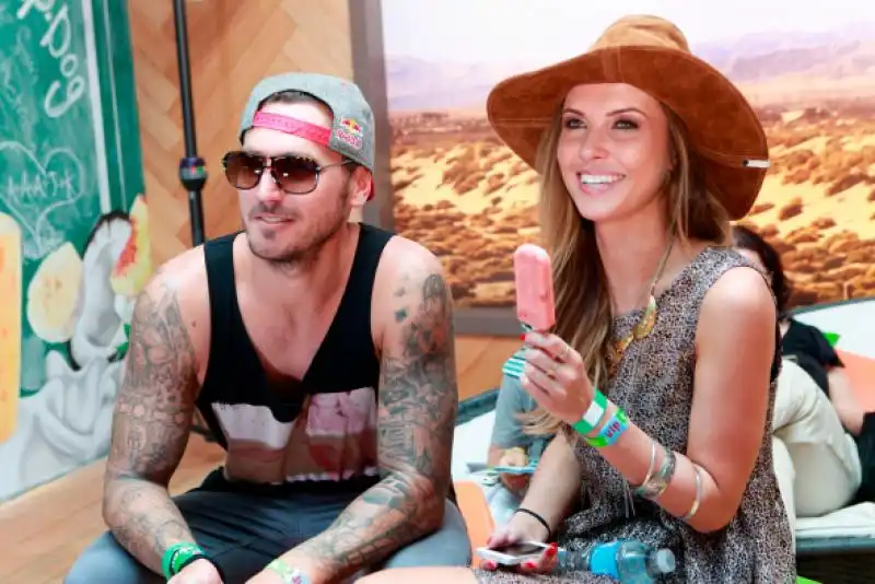 former hills star audrina patridge and boyfriend corey bohan enjoyed a fruttare frozen fruit bar at the fruttare hangout 