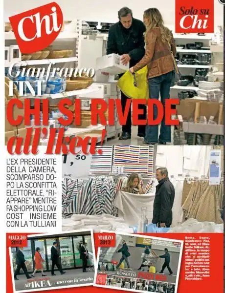 gianfranco fini ed elisabetta tulliani all ikea