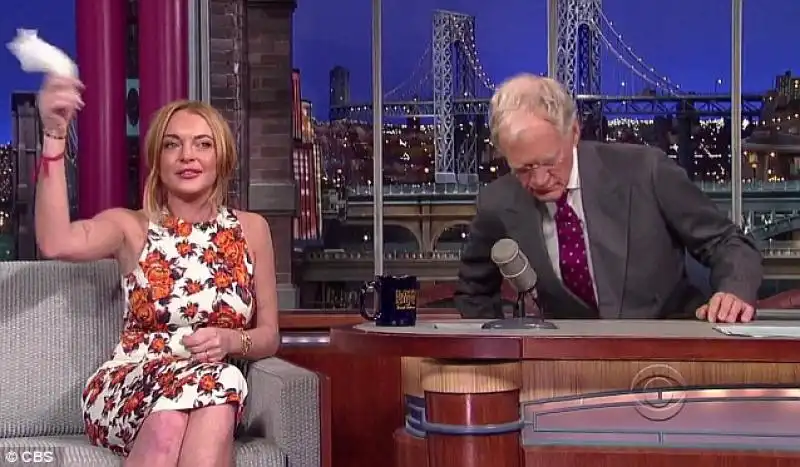 Lindsay Lohan al David Letterman Show 