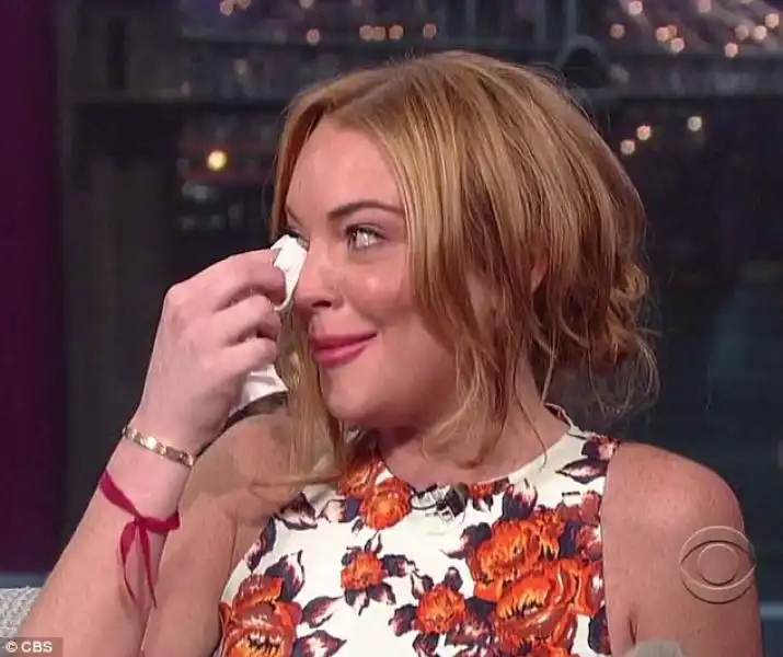 Lindsay Lohan al David Letterman Show 