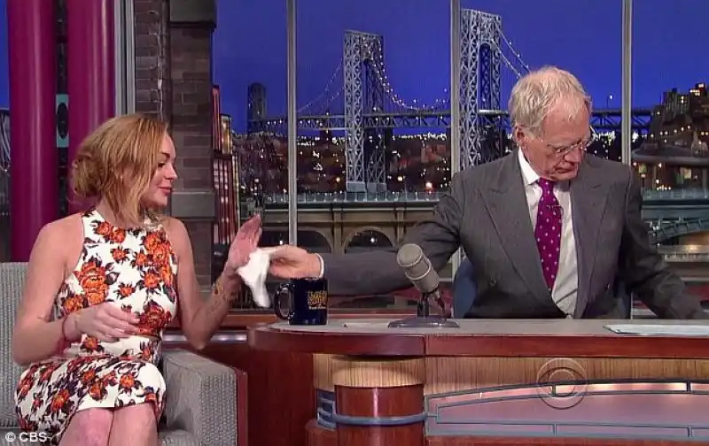 Lindsay Lohan al David Letterman Show 