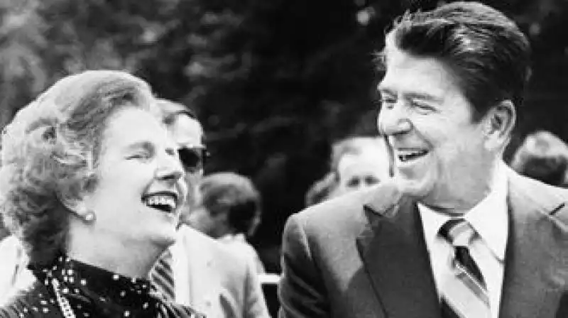 MARGARETH THATCHER E RONALD REAGAN A OTTAWA NELL OTTANTUNO 