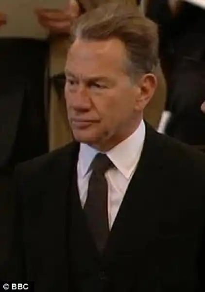 MICHAEL PORTILLO AL FUNERALE DI MARGARET THATCHER 