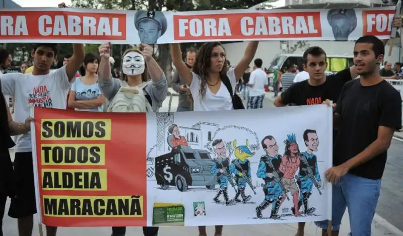 PROTESTE AL MARACANA 