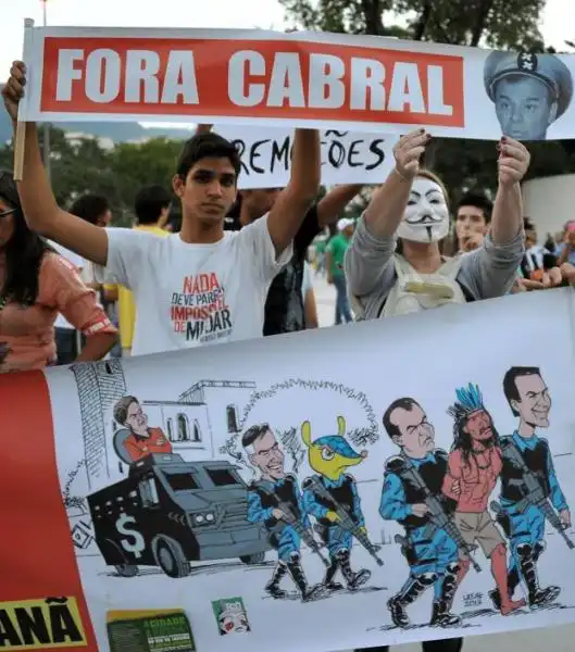 PROTESTE AL MARACANA 