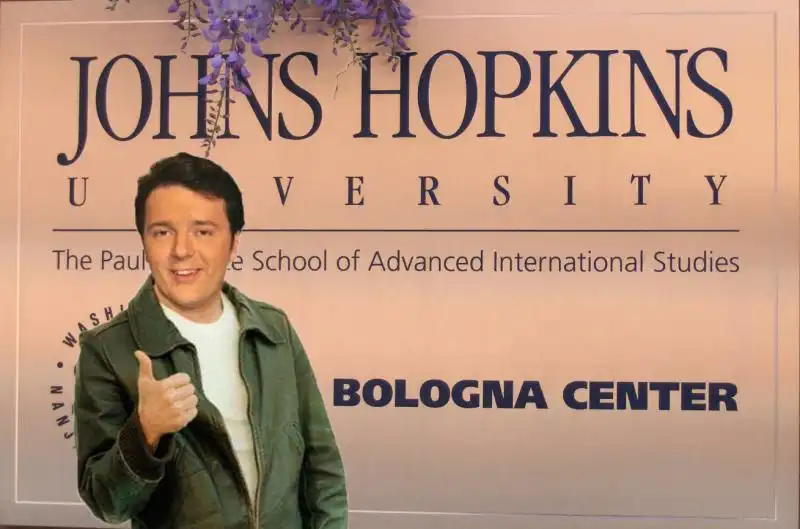 RENZI FONZIE ALLA JOHNS HOPKINS