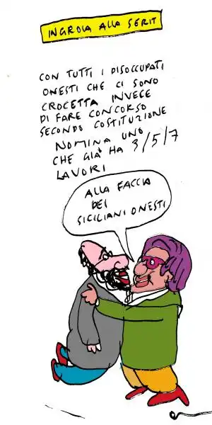 Vincino su Ingroia e Crocetta