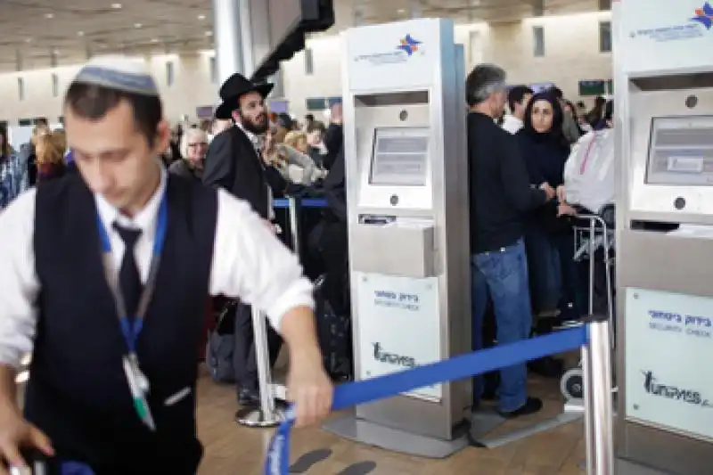 sicurezza all aeroporto ben gurion in israele