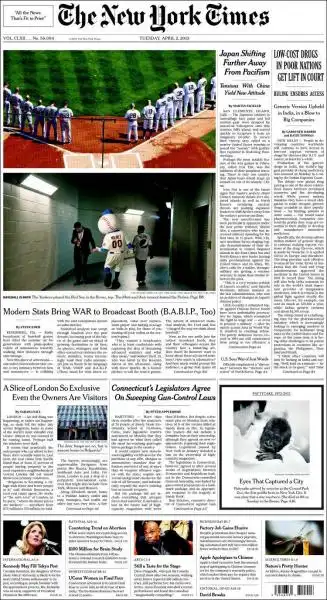 THE NEW YORK TIMES 