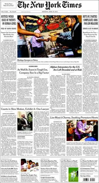 THE NEW YORK TIMES 