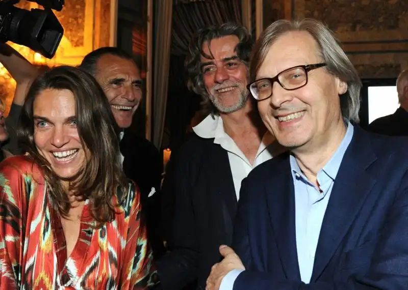 Aline Coquelle Ugo Brachetti Gelasio Gaetani Vittorio Sgarbi 