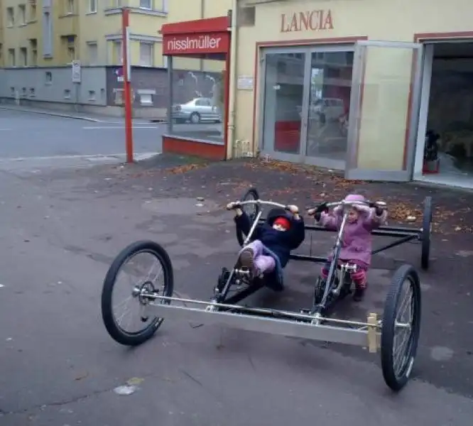 La biciletta al posto del motore 