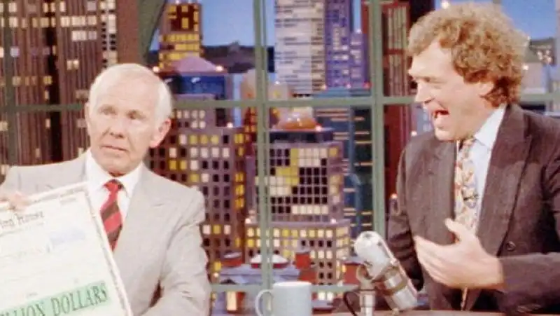 DAVID LETTERMAN E JOHNNY CARSON NEL NOVANTUNO 