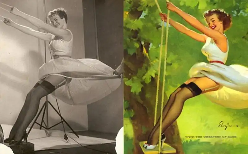 Gil Elvgren esagera le forme 