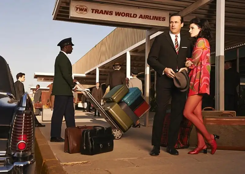 mad men jon hamm don draper e jessica pare come megan draper 