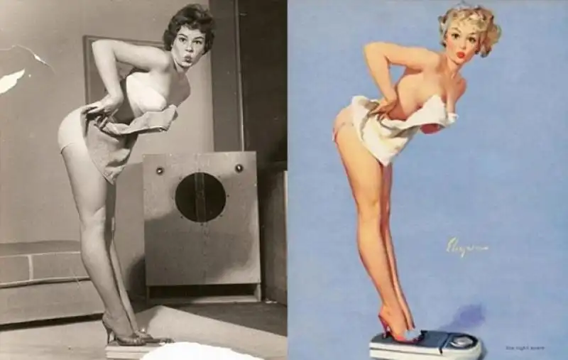 Illustrazione erotica di Gil Elvgren 