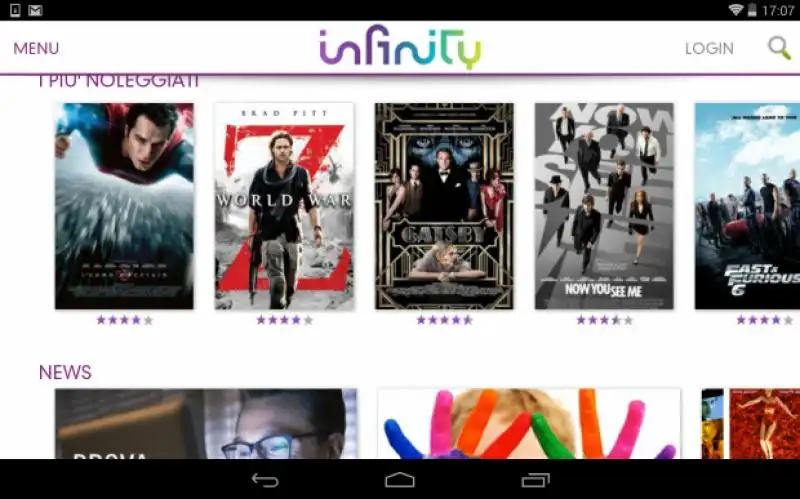 infinity tv 