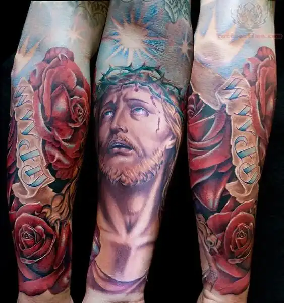 jesus new style tattoo 