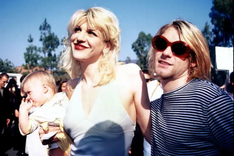 Kurt Courtney e la piccola Frances 