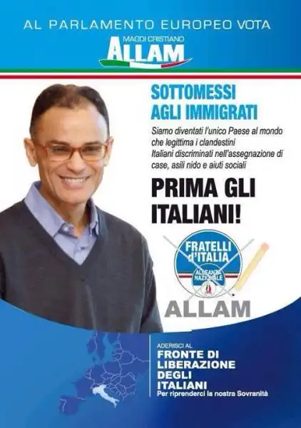 MAGDI ALLAM CANDIDATO ALLE EUROPEE 