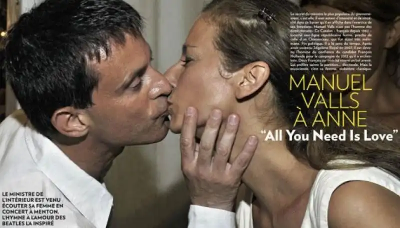 manuel valls e anne gravoin su paris match 