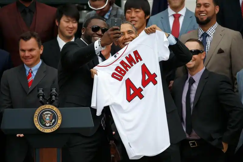 Obama con i Red Sox 