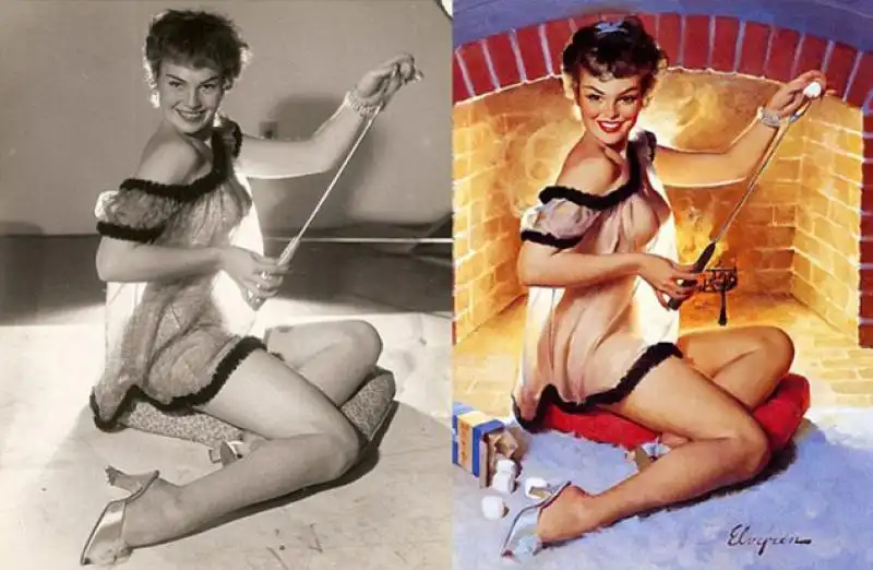 Le opere di Gil Elvgren divennero calendari 